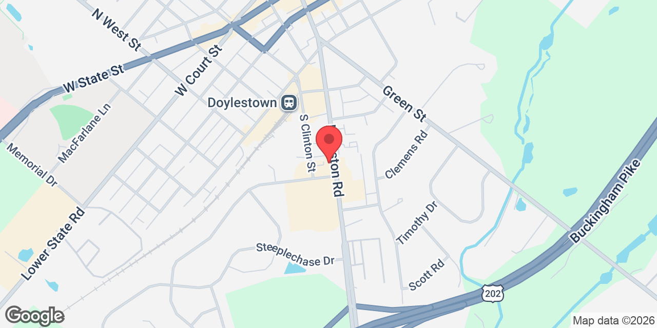 Map showing Wheat & Vine Provisions - South Main Doylestown